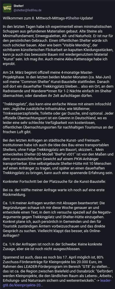 Screenshot eines Fediverse-Tröööt