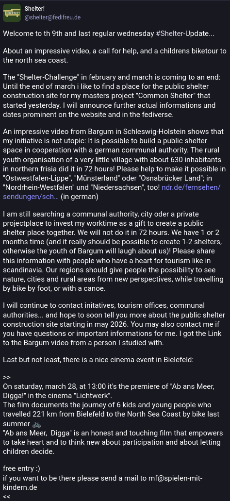 Screenshot of a fediverse-tröööt